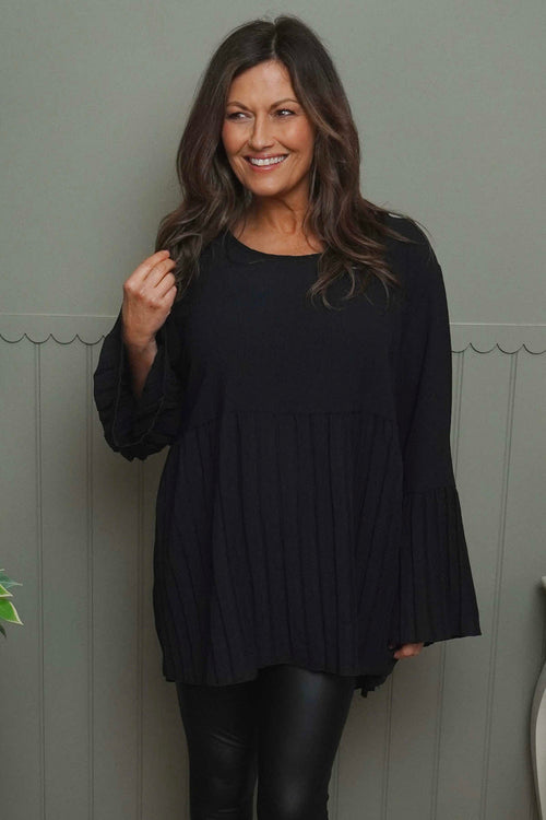 Wynne Pleated Top Black - Image 2