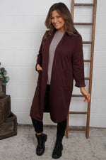 Christabel Jacket Burgundy Burgundy - Christabel Jacket Burgundy