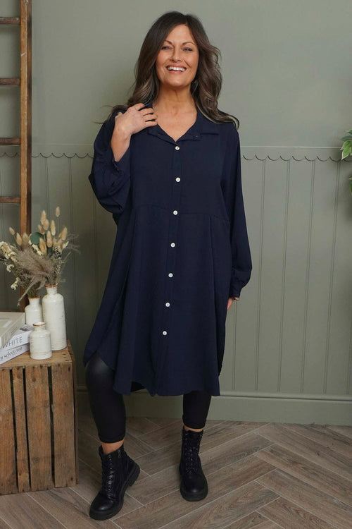 Eulalia Shirt Navy - Image 2