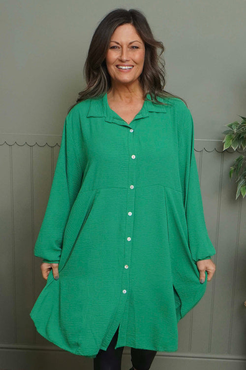 Eulalia Shirt Emerald - Image 2
