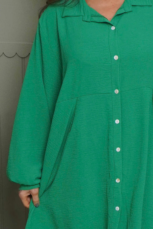 Eulalia Shirt Emerald - Image 3
