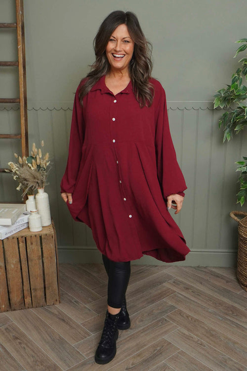 Eulalia Shirt Wine - Image 2