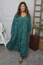 Tozi Leopard Print Dress Sage Green