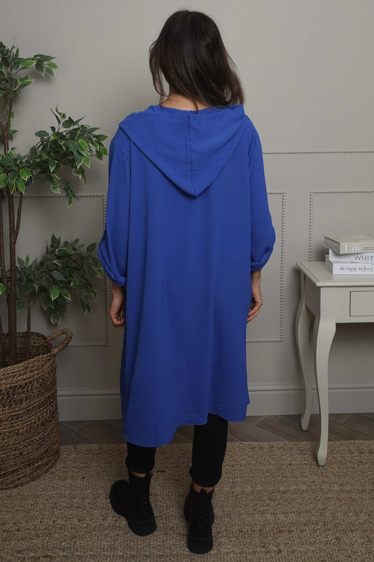 Viviette Hooded Tunic Cobalt