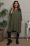 Viviette Hooded Tunic Khaki
