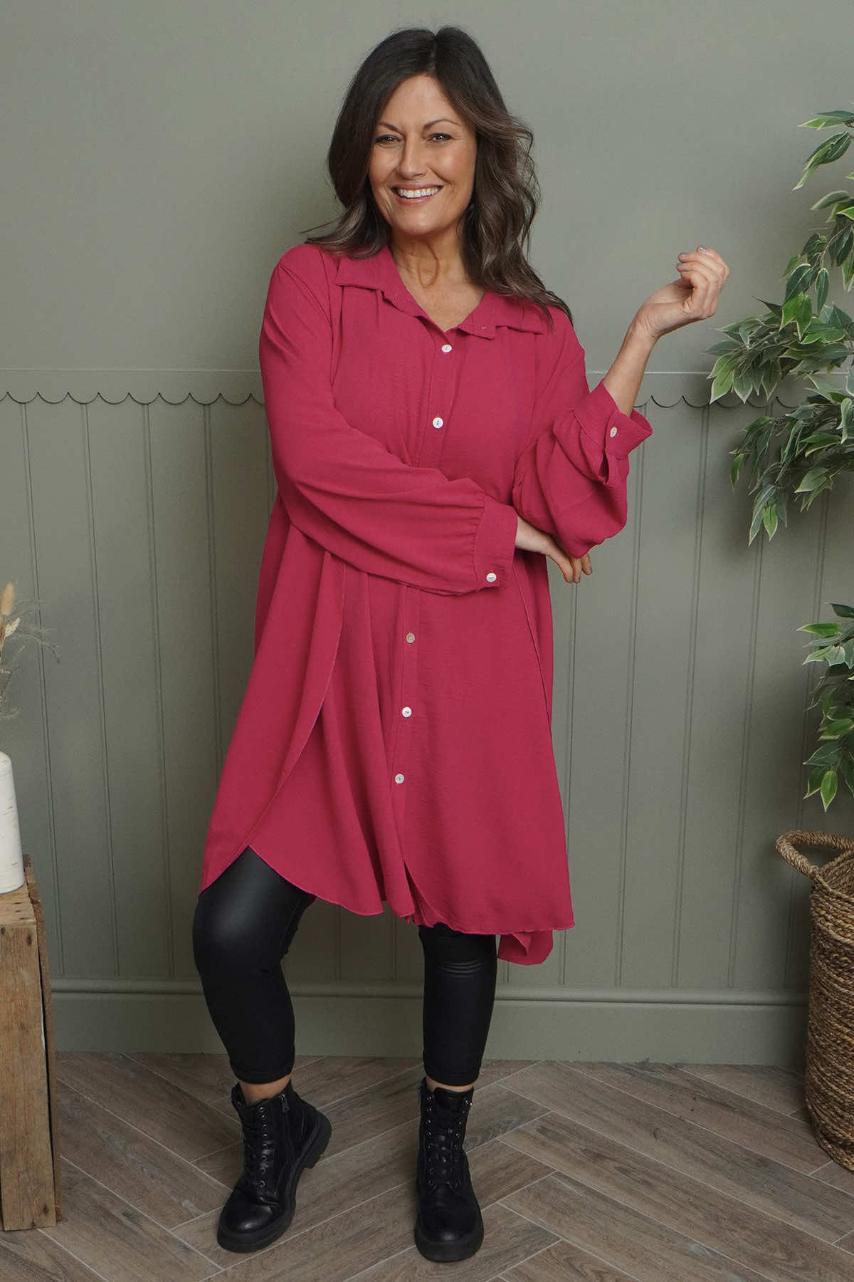 Eulalia Shirt Hot Pink