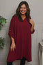 Viviette Hooded Tunic Wine