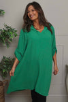 Viviette Hooded Tunic Emerald