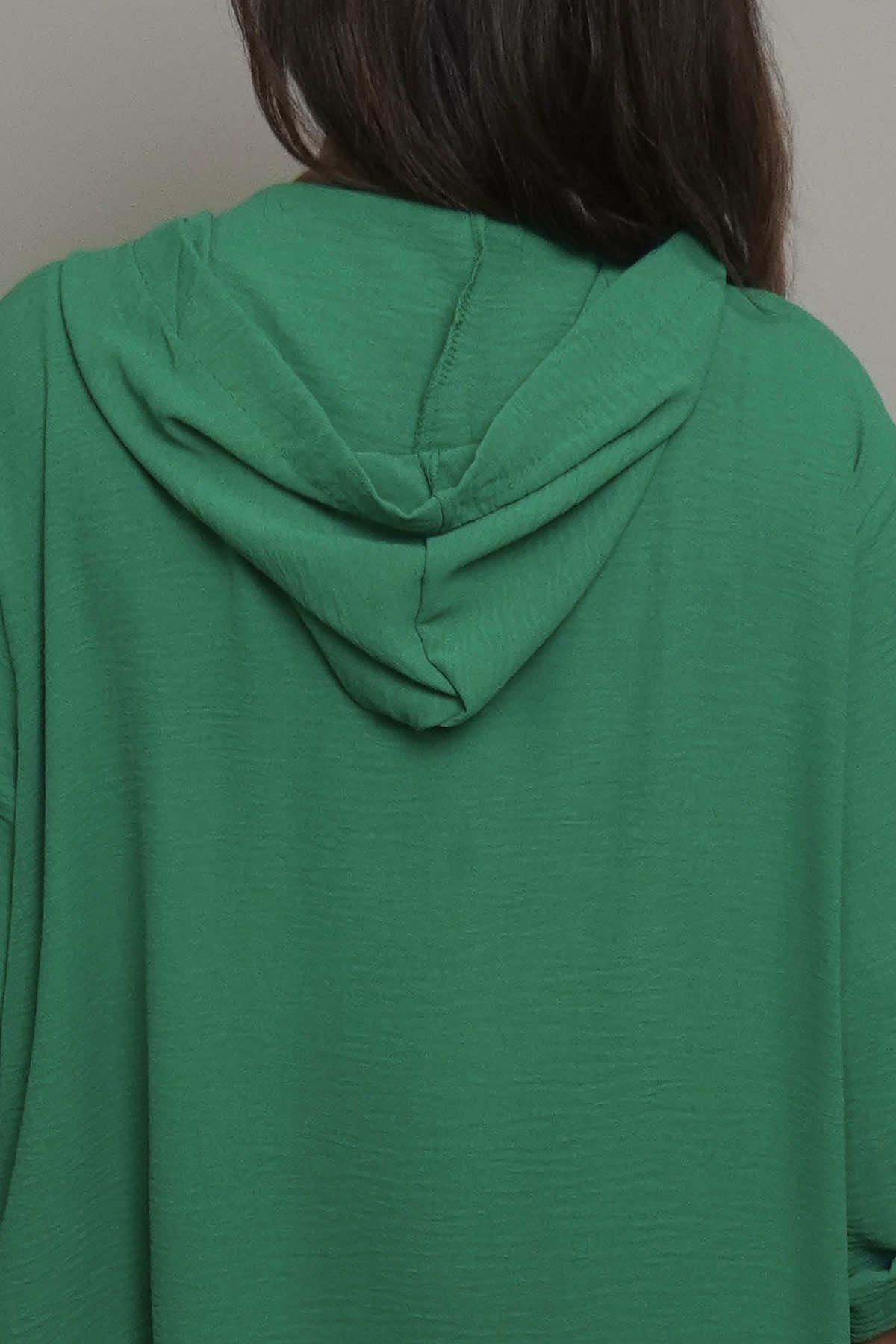 Viviette Hooded Tunic Emerald