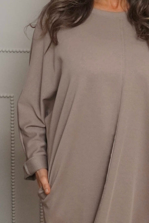 Haisley Cotton Tunic Mocha - Image 3