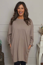 Haisley Cotton Tunic Mocha Mocha - Haisley Cotton Tunic Mocha