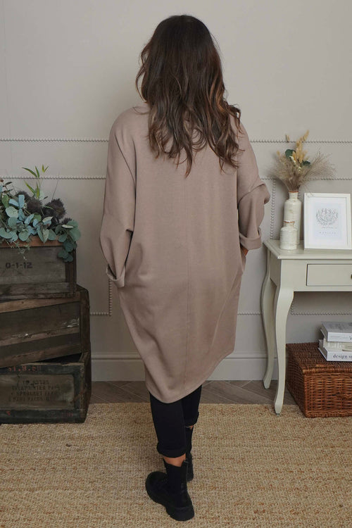 Haisley Cotton Tunic Mocha - Image 4