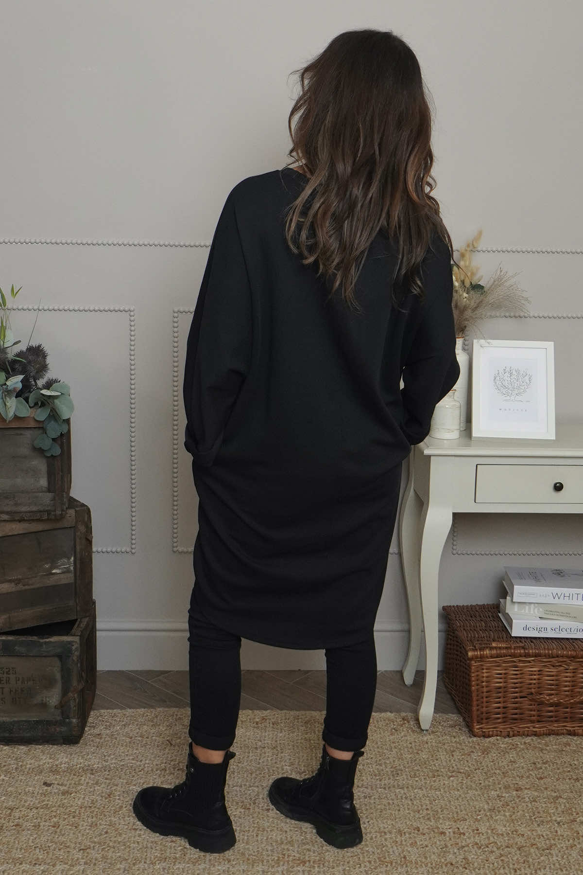 Haisley Cotton Tunic Black