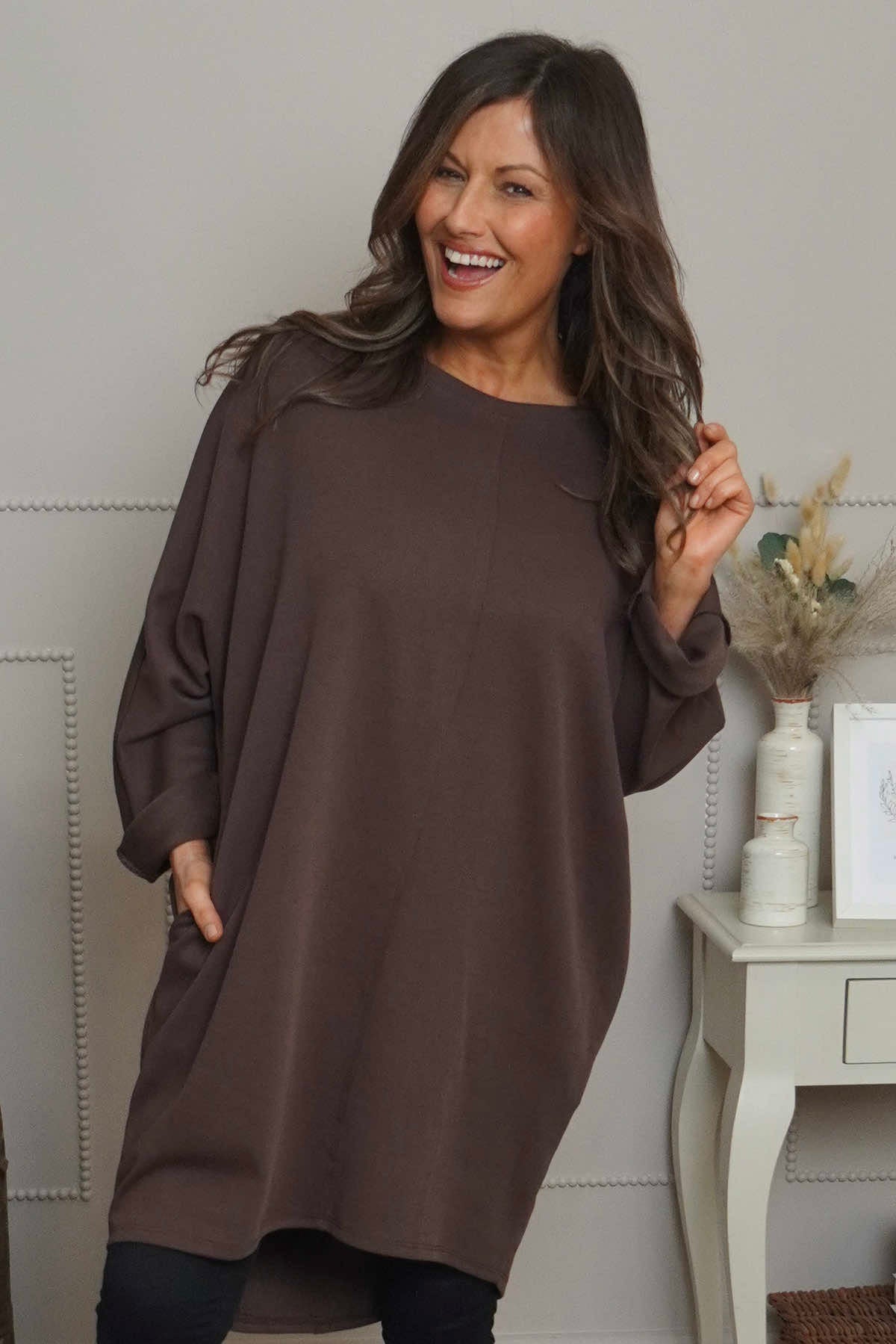 Haisley Cotton Tunic Cocoa