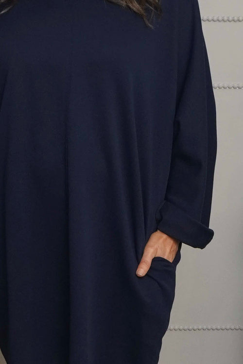 Haisley Cotton Tunic Navy - Image 3