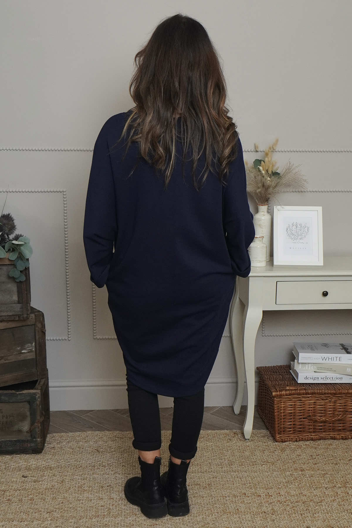 Haisley Cotton Tunic Navy