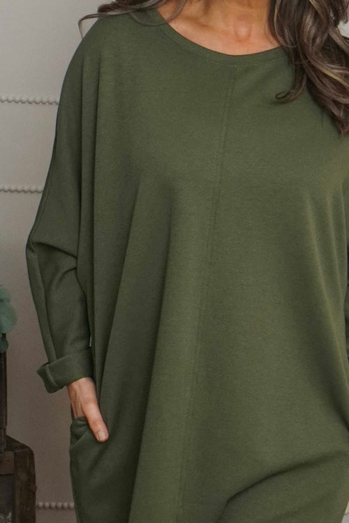 Haisley Cotton Tunic Khaki - Image 3