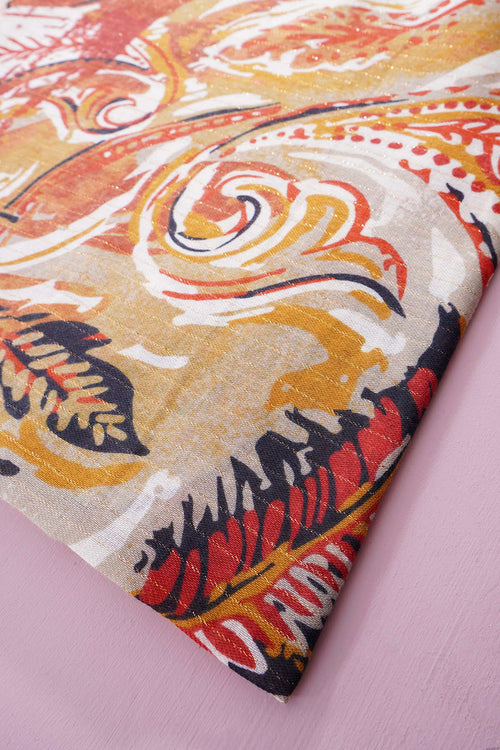 Sheila Scarf Burnt Orange - Image 4