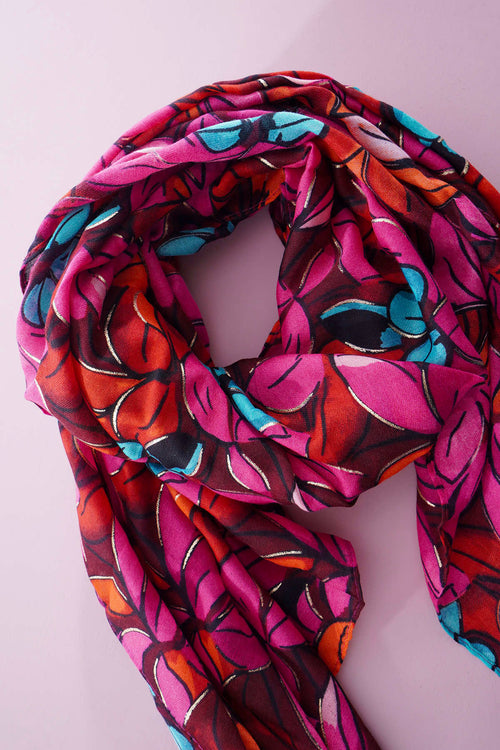 Sheena Scarf Fuchsia - Image 2