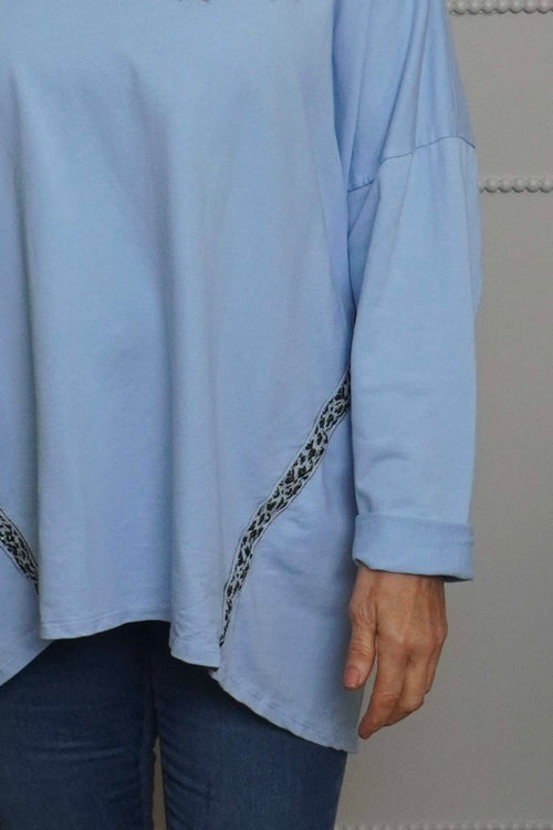 Edwina Cotton Top Light Blue - Image 3
