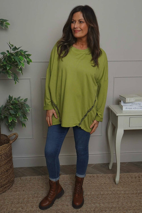 Edwina Cotton Top Green - Image 1