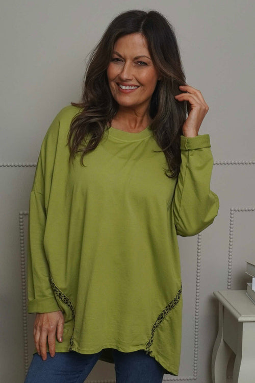 Edwina Cotton Top Green - Image 2