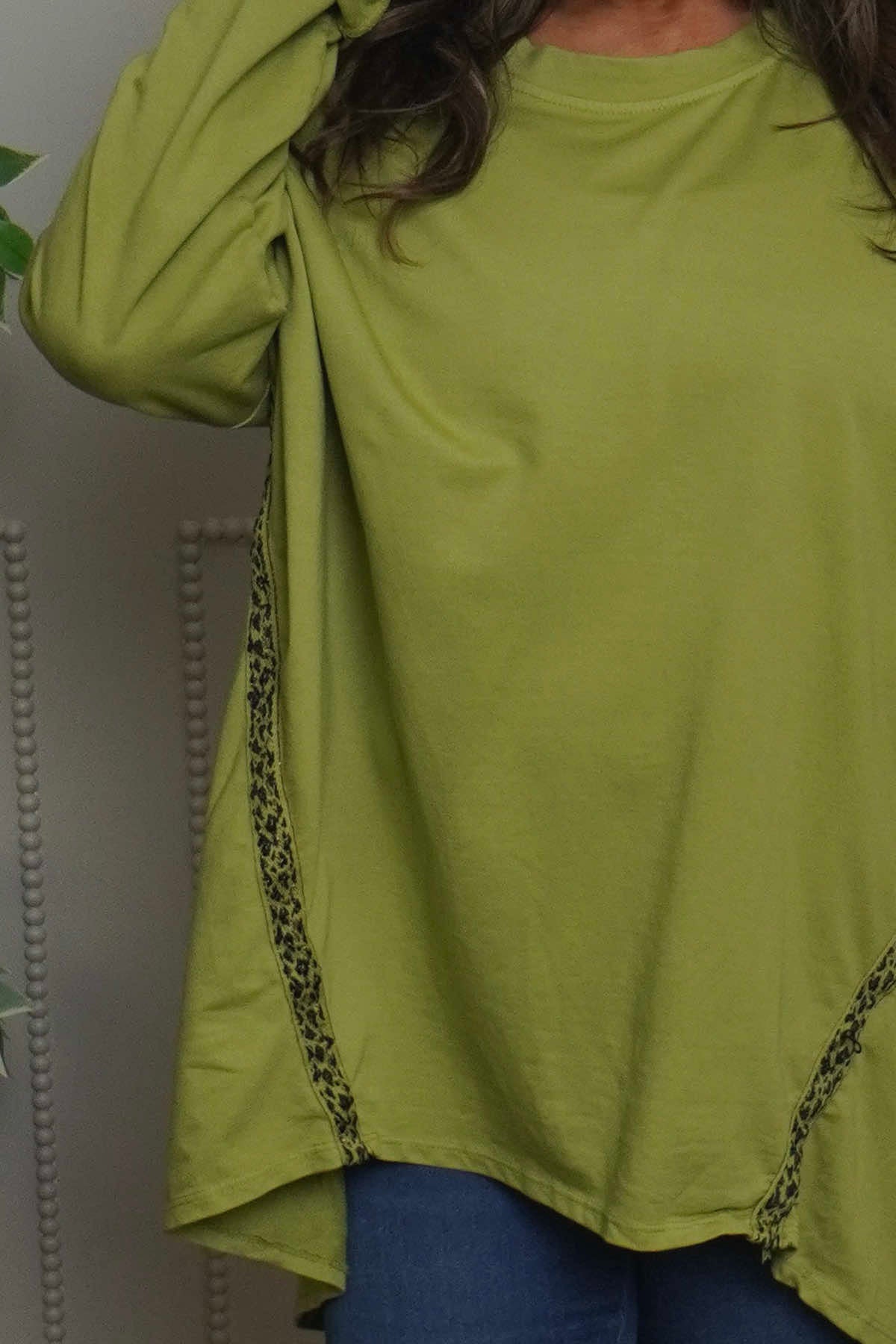 Edwina Cotton Top Green