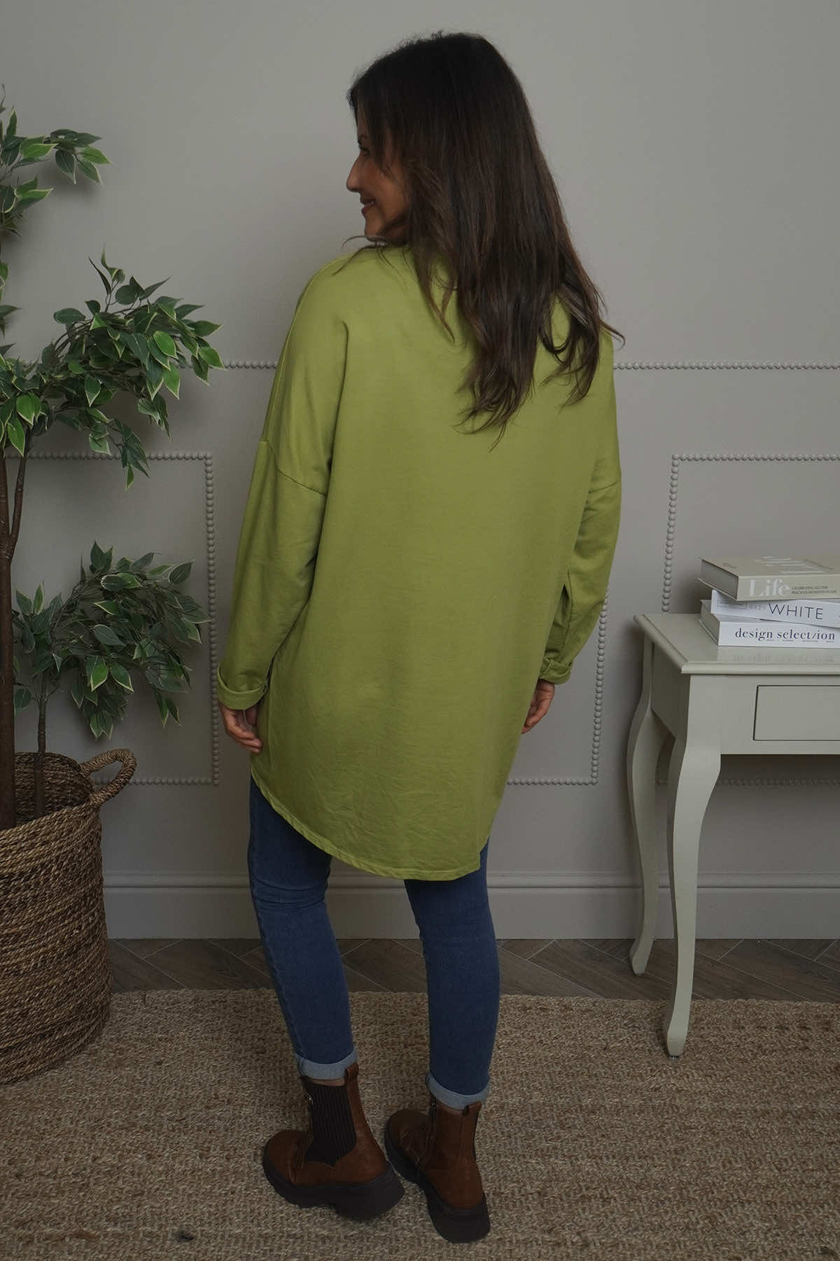 Edwina Cotton Top Green