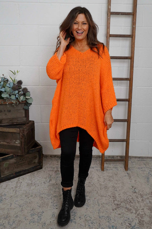 Skyler Knitted Jumper Orange