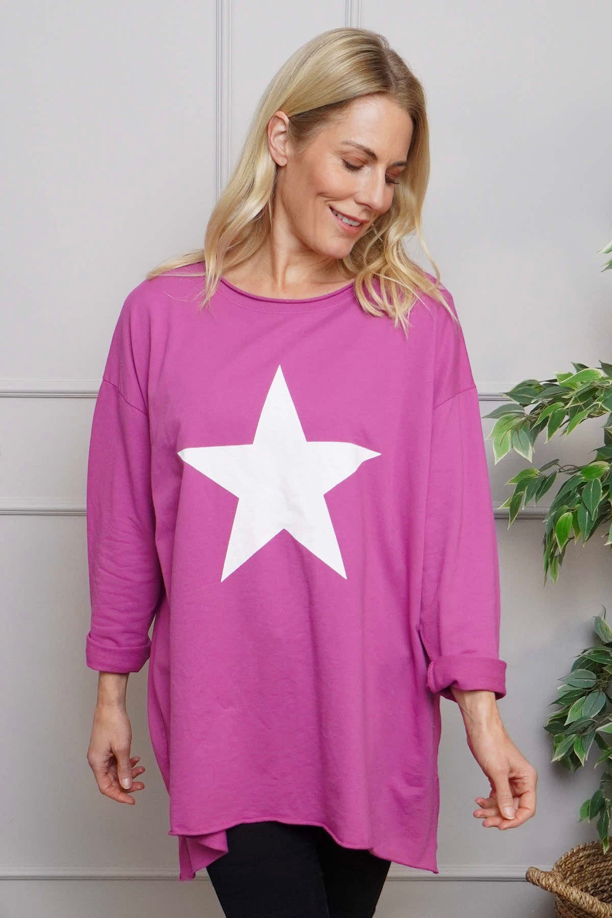 Jodene Star Cotton Top Berry