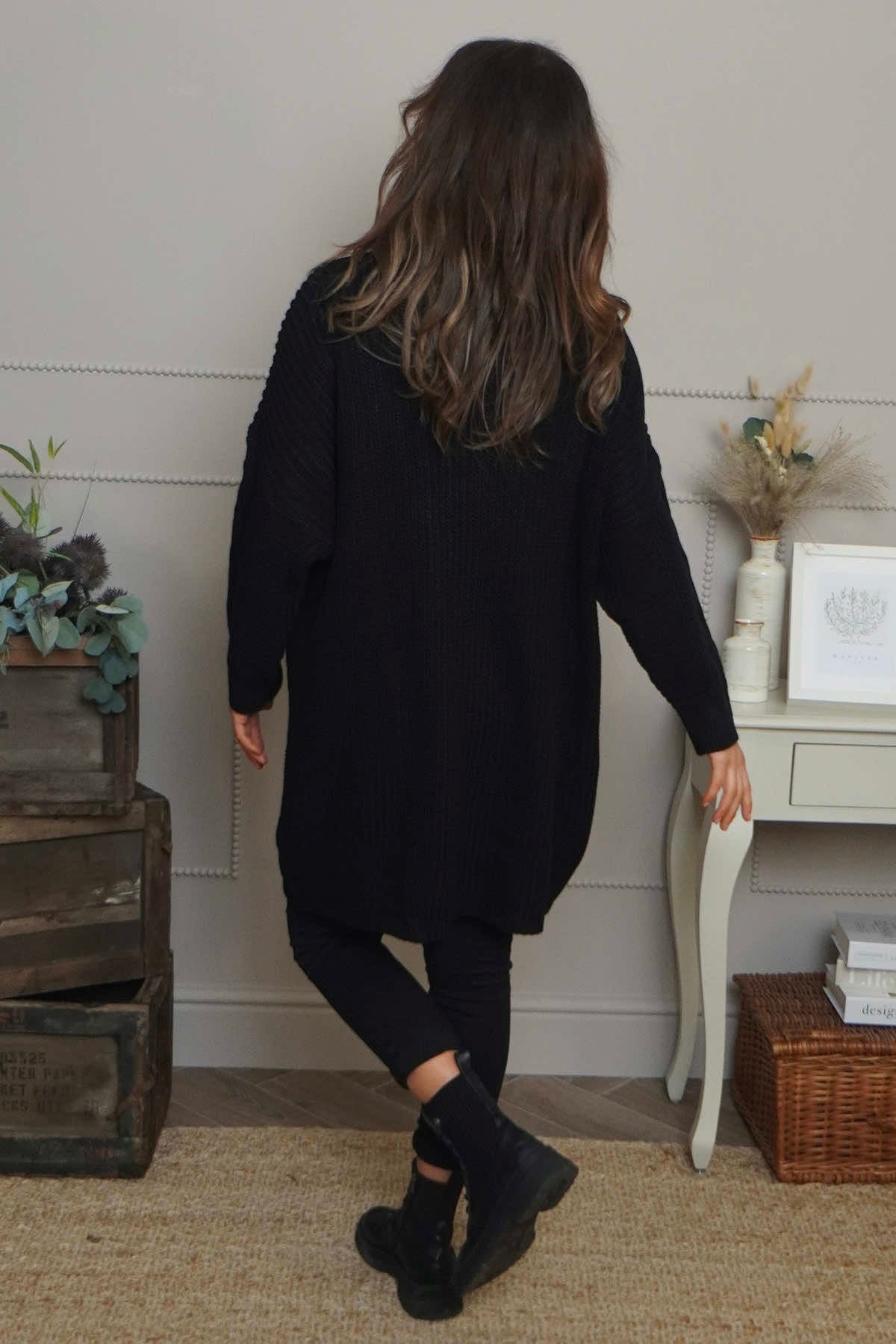 Ellis Polo Knitted Jumper Black