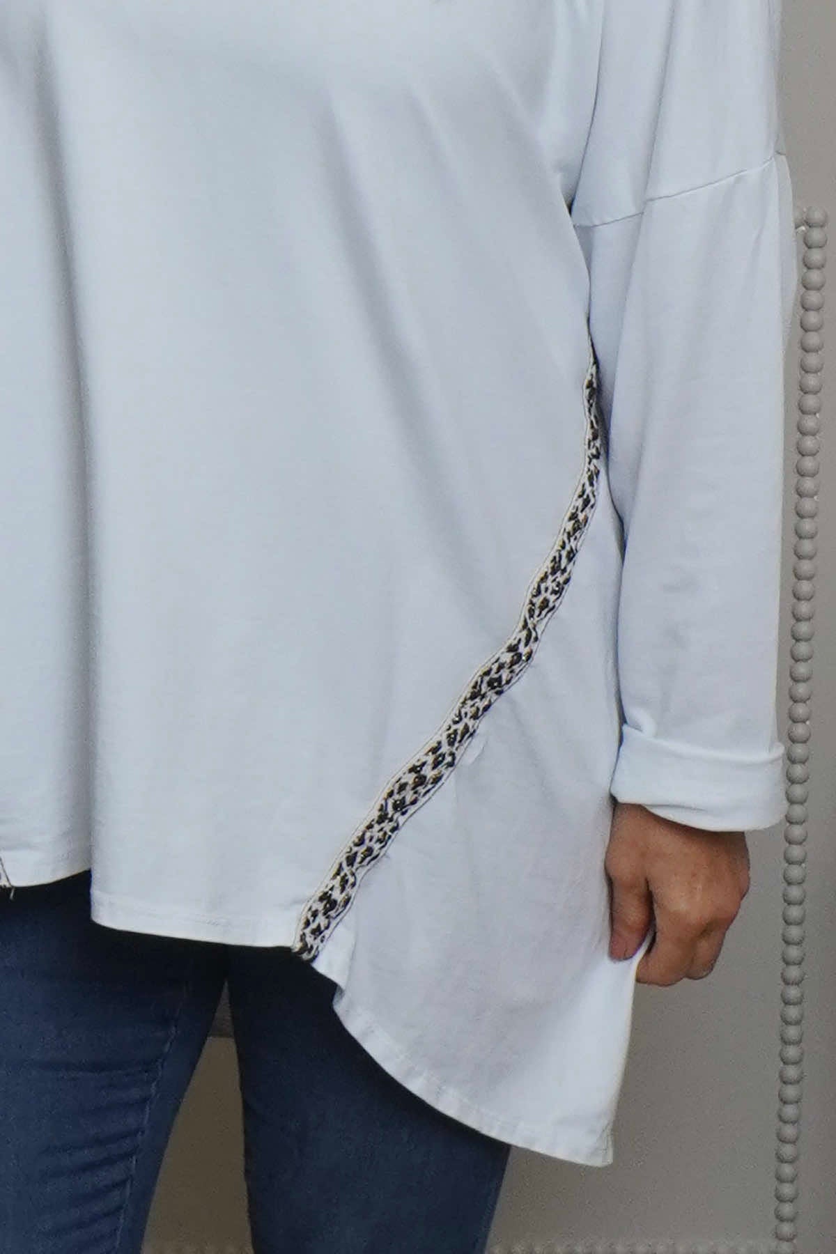 Edwina Cotton Top White