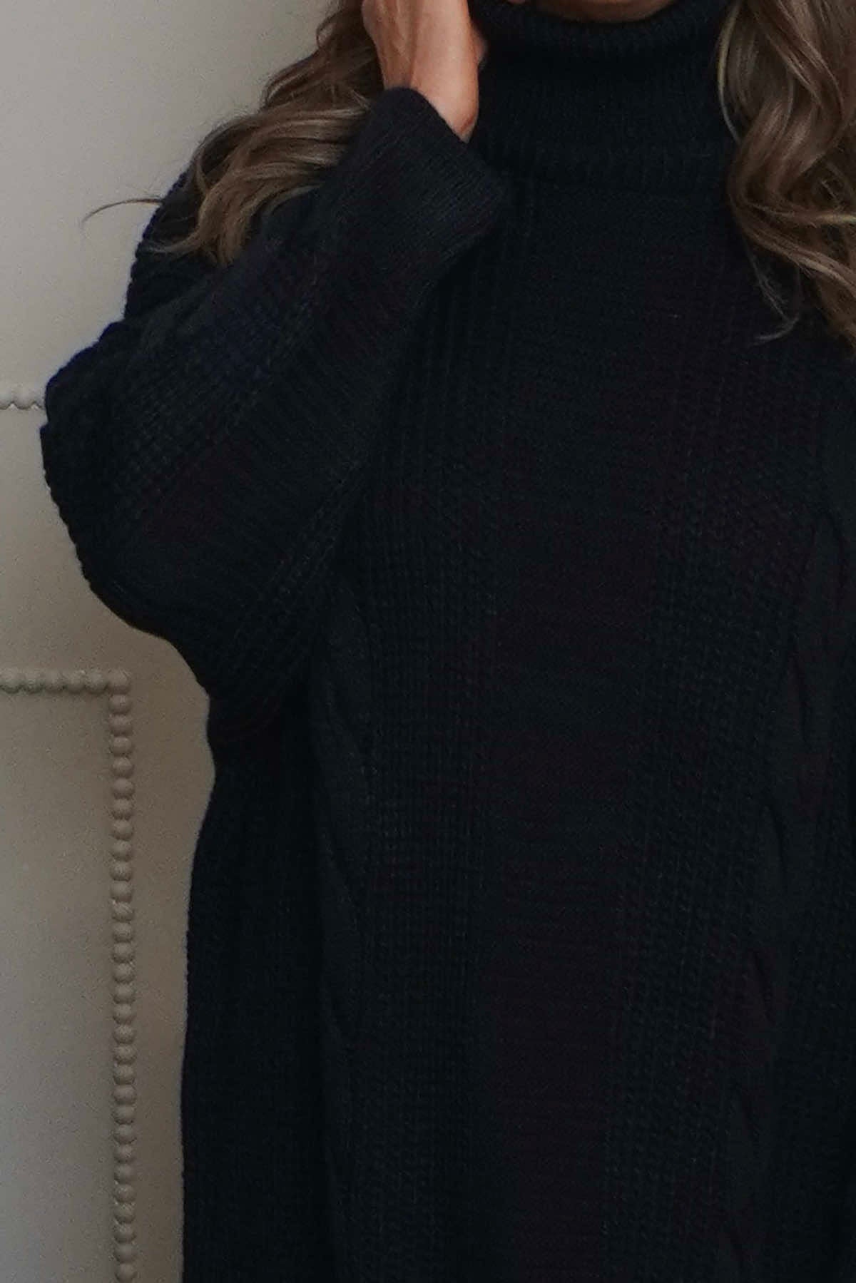 Ellis Polo Knitted Jumper Navy