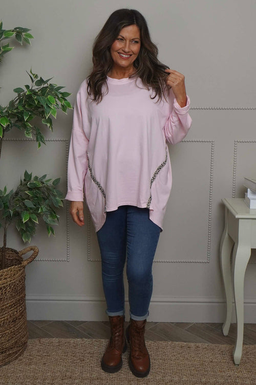 Edwina Cotton Top Pink - Image 2