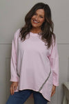 Edwina Cotton Top Pink