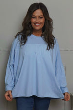 Dianne Cotton Top Light Blue Blue - Dianne Cotton Top Light Blue