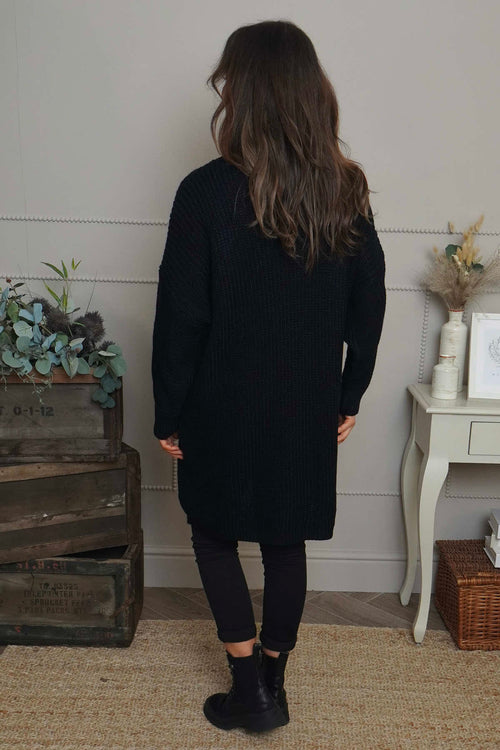 Ellis Polo Knitted Jumper Navy - Image 4