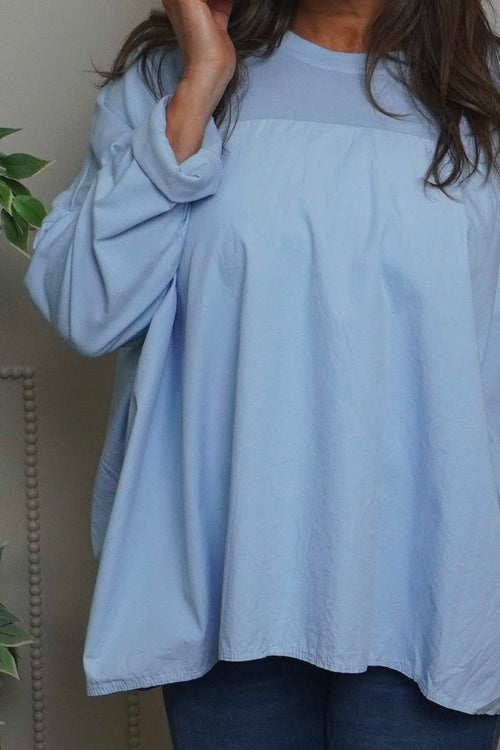 Dianne Cotton Top Light Blue - Image 3