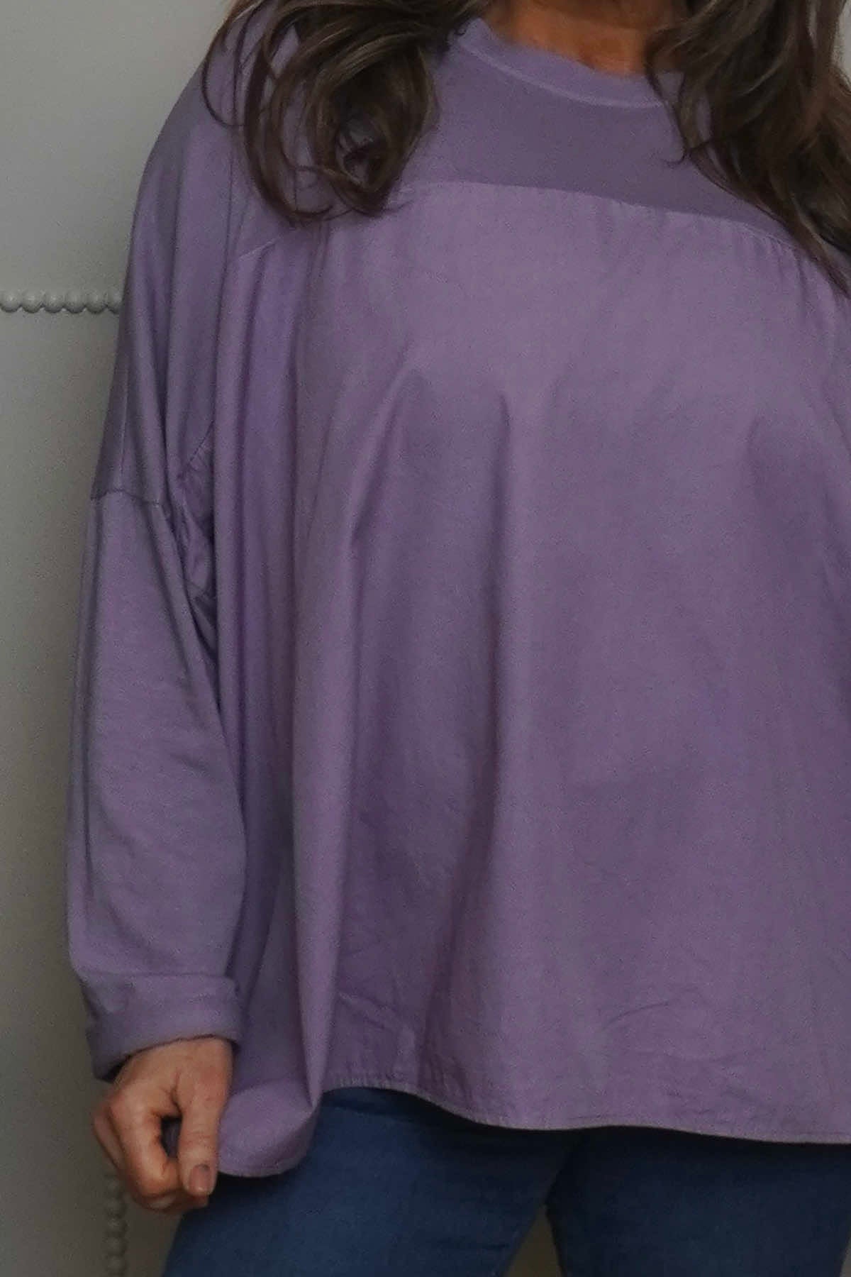 Dianne Cotton Top Purple