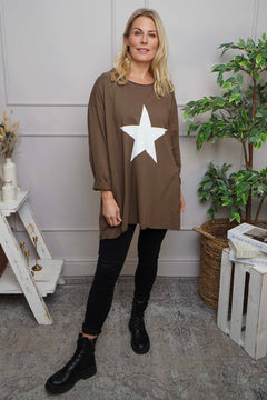 Jodene Star Cotton Top Cocoa