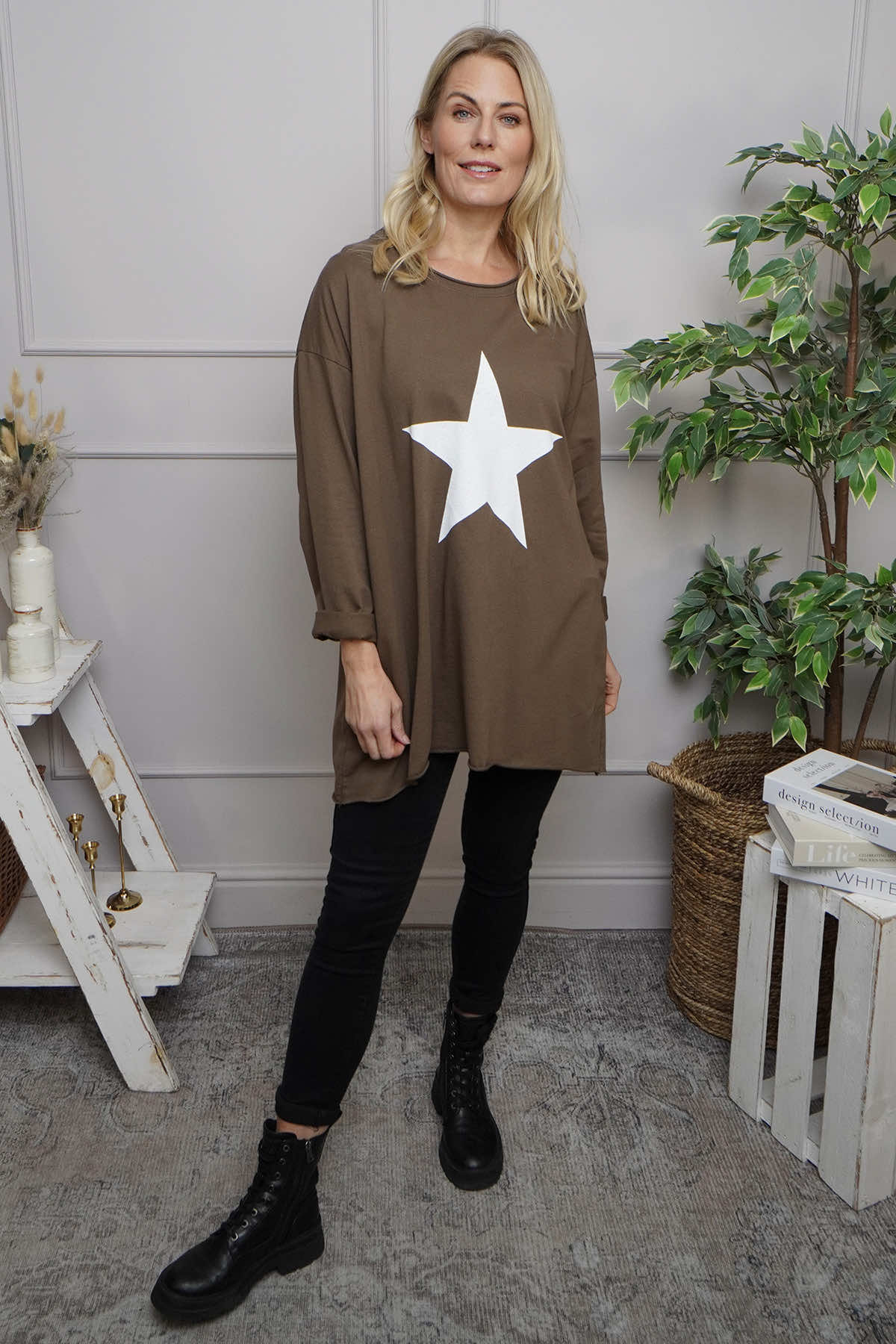 Jodene Star Cotton Top Cocoa