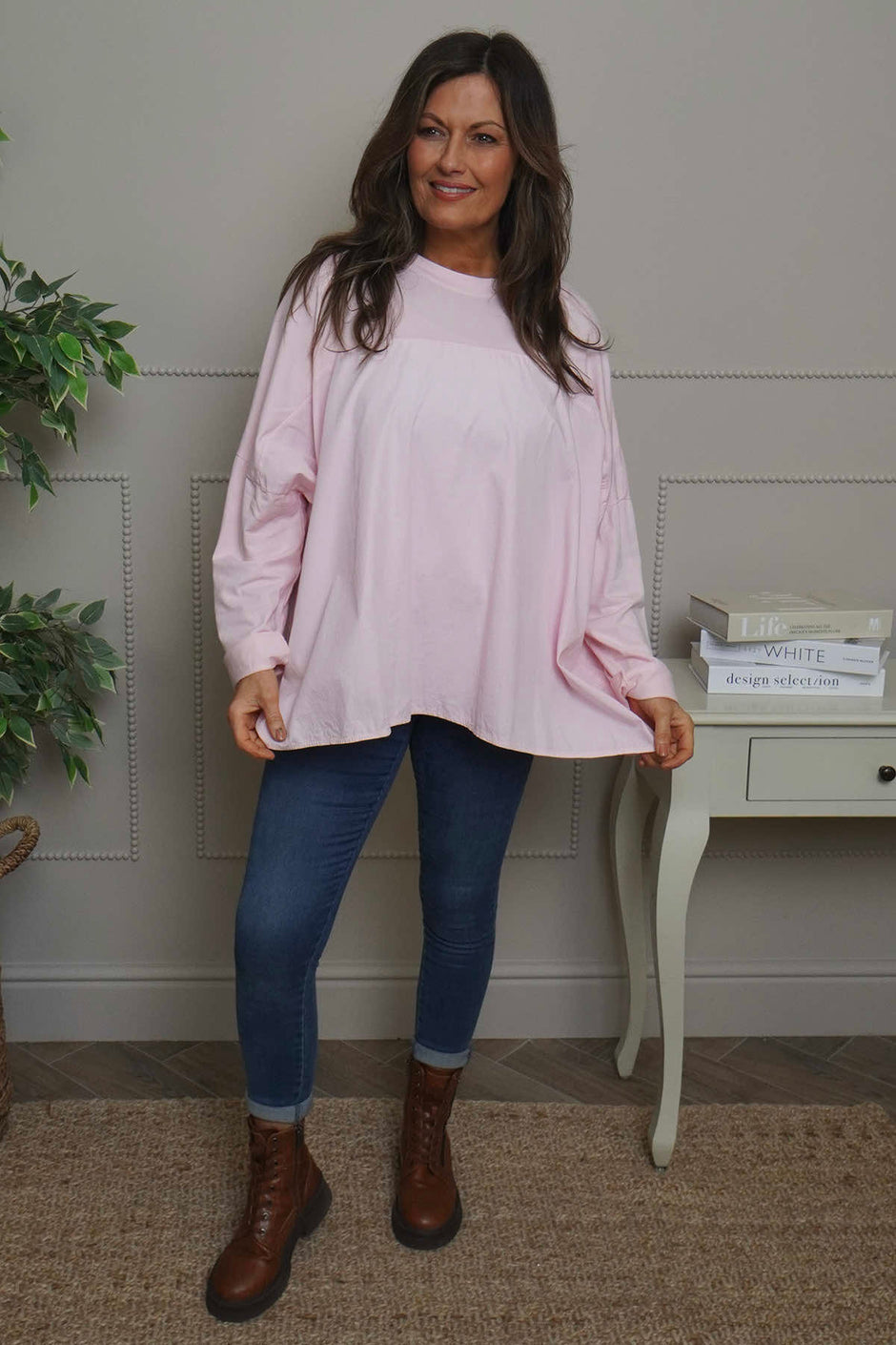 Dianne Cotton Top Pink