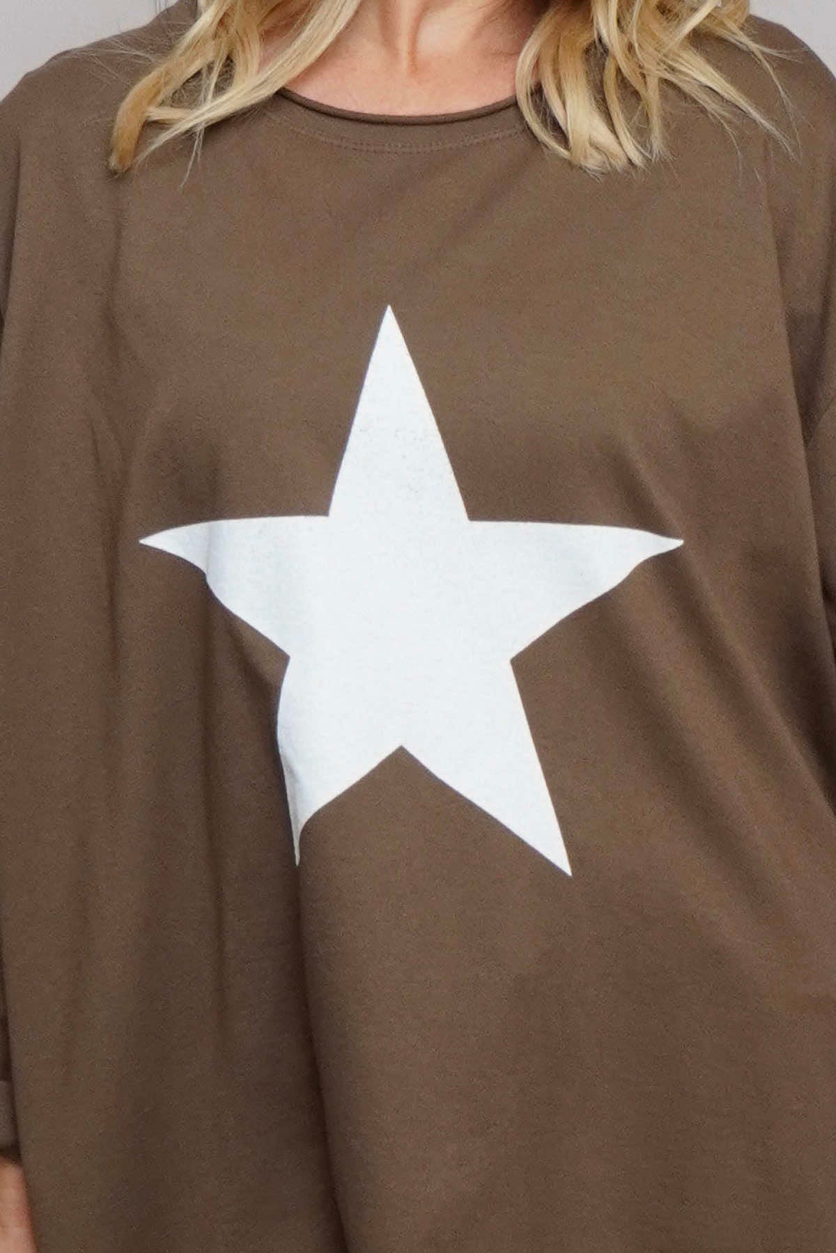 Jodene Star Cotton Top Cocoa