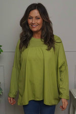 Dianne Cotton Top Green Green - Dianne Cotton Top Green