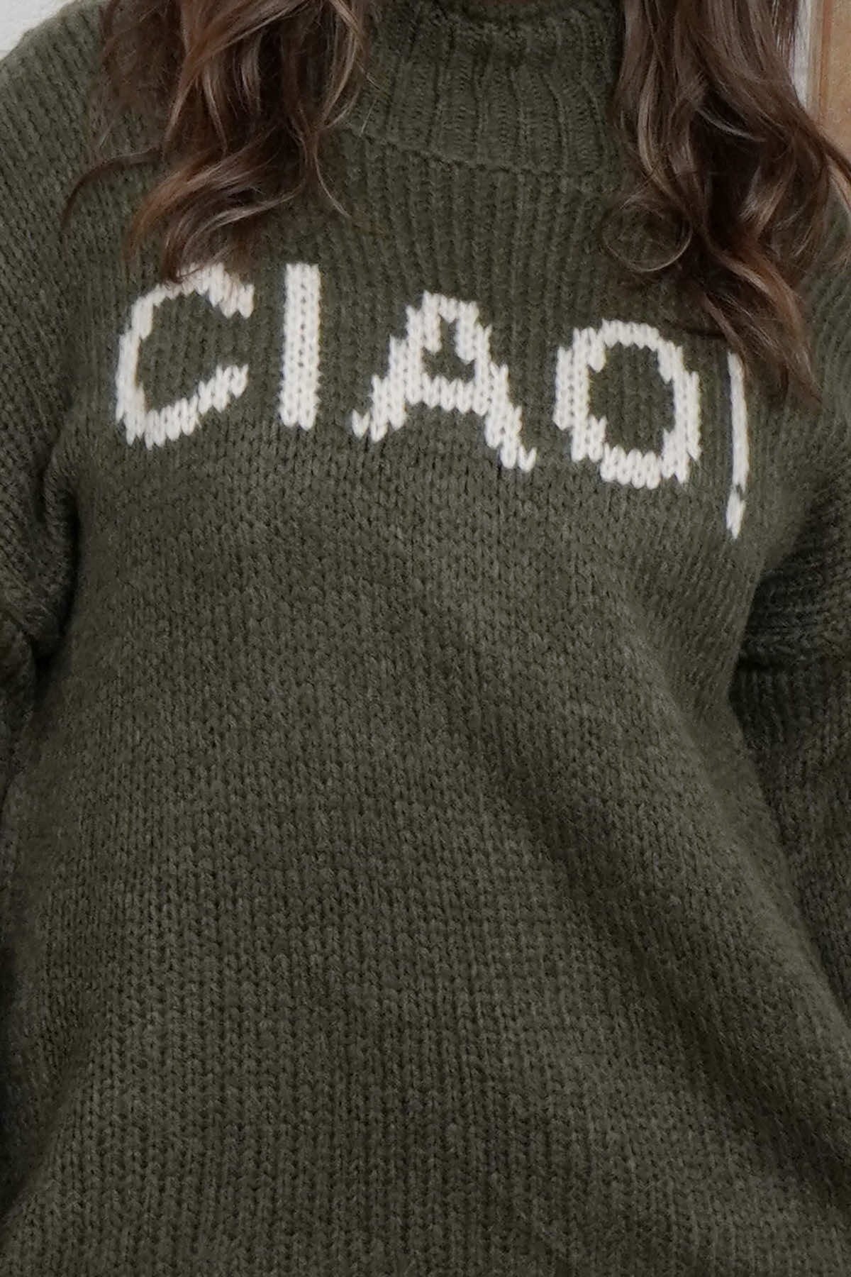 Ciao Knitted Jumper Khaki
