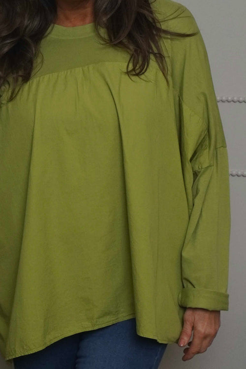 Dianne Cotton Top Green - Image 3