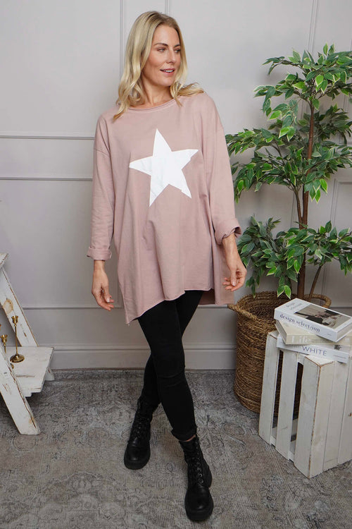 Jodene Star Cotton Top Pink - Image 2