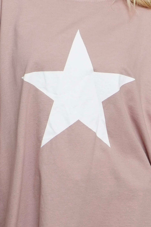 Jodene Star Cotton Top Pink - Image 3