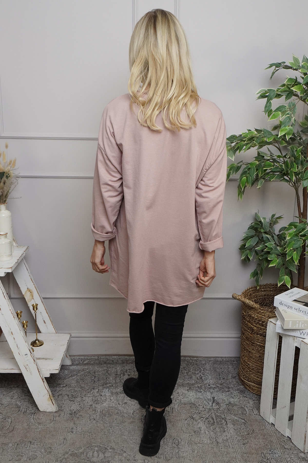 Jodene Star Cotton Top Pink