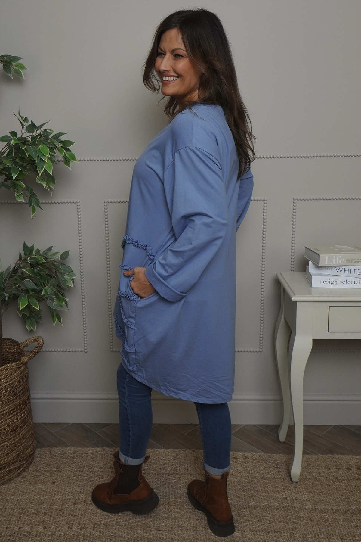 Catherine Cotton Tunic Blue